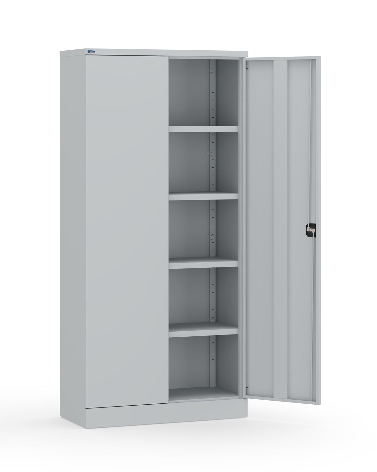 BDM Metal Storage Cabinet with Square Handle Lock and 4 Height Adjustable Shelves