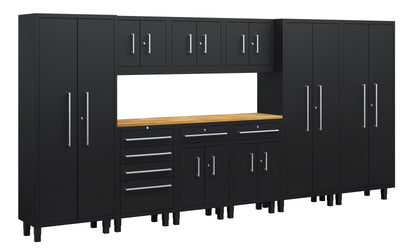 Core Plus Series 10pc Cabinet Set with Base, Split, Tool Drawers, Wall Cabinets and 30" Lockers