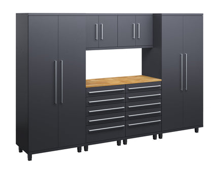 Prestige Series 7pc Cabinet Set with Tool Drawers, Wall Cabinets and 36" Lockers