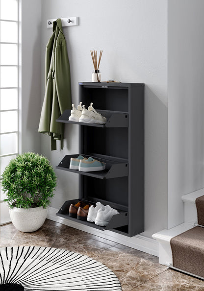 3 Door Metal Shoe Cabinet With Front Ventilation - AYK