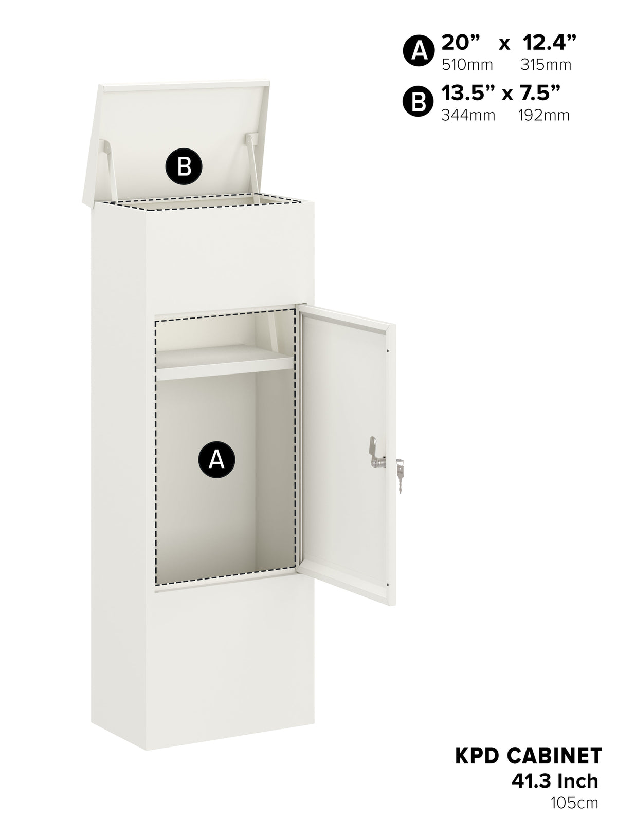 Ceha Medium Parcel Drop Box Cabinet, KPD