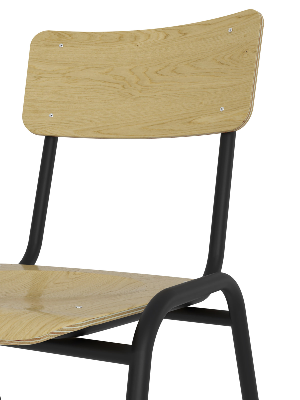 Multipurpose Ruby Wooden Stacking Chair Pack of 4