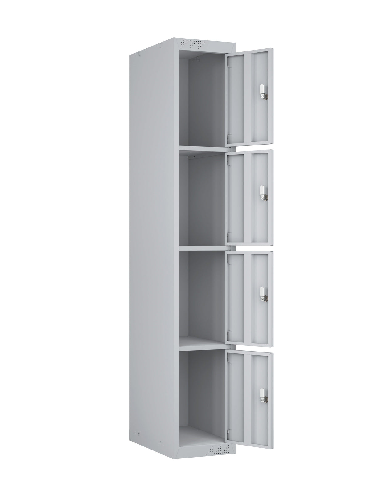 KDK Single Unit Locker 4-Tier Flat Pack - Add on Unit