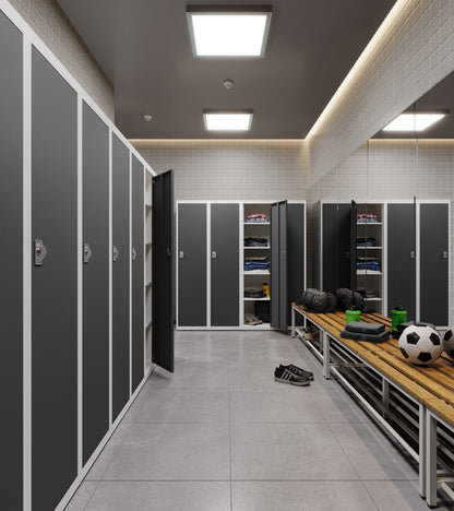 KDS Metal Storage Cabinet with 4 Adjustable Shelves and Cylinder Lock