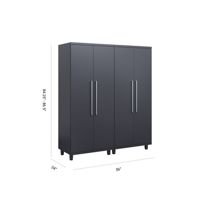 Prestige Series 2pc Cabinet Set with 36" Lockers