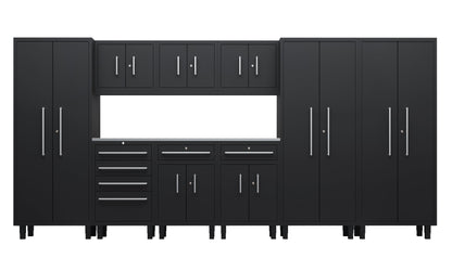 Core Plus Series 10pc Cabinet Set with Base, Split, Tool Drawers, Wall Cabinets and 30" Lockers