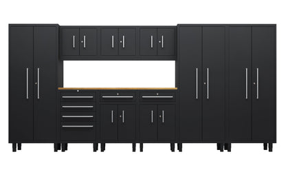 Core Plus Series 10pc Cabinet Set with Base, Split, Tool Drawers, Wall Cabinets and 30" Lockers