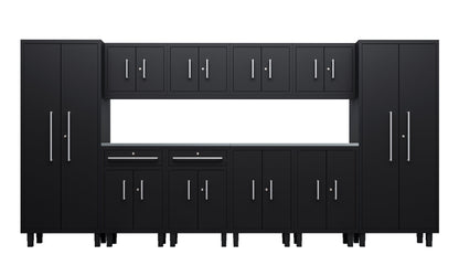 Core Plus Series 12pc Cabinet Set with Base, Split Cabinets, Wall Cabinets and 30" Lockers
