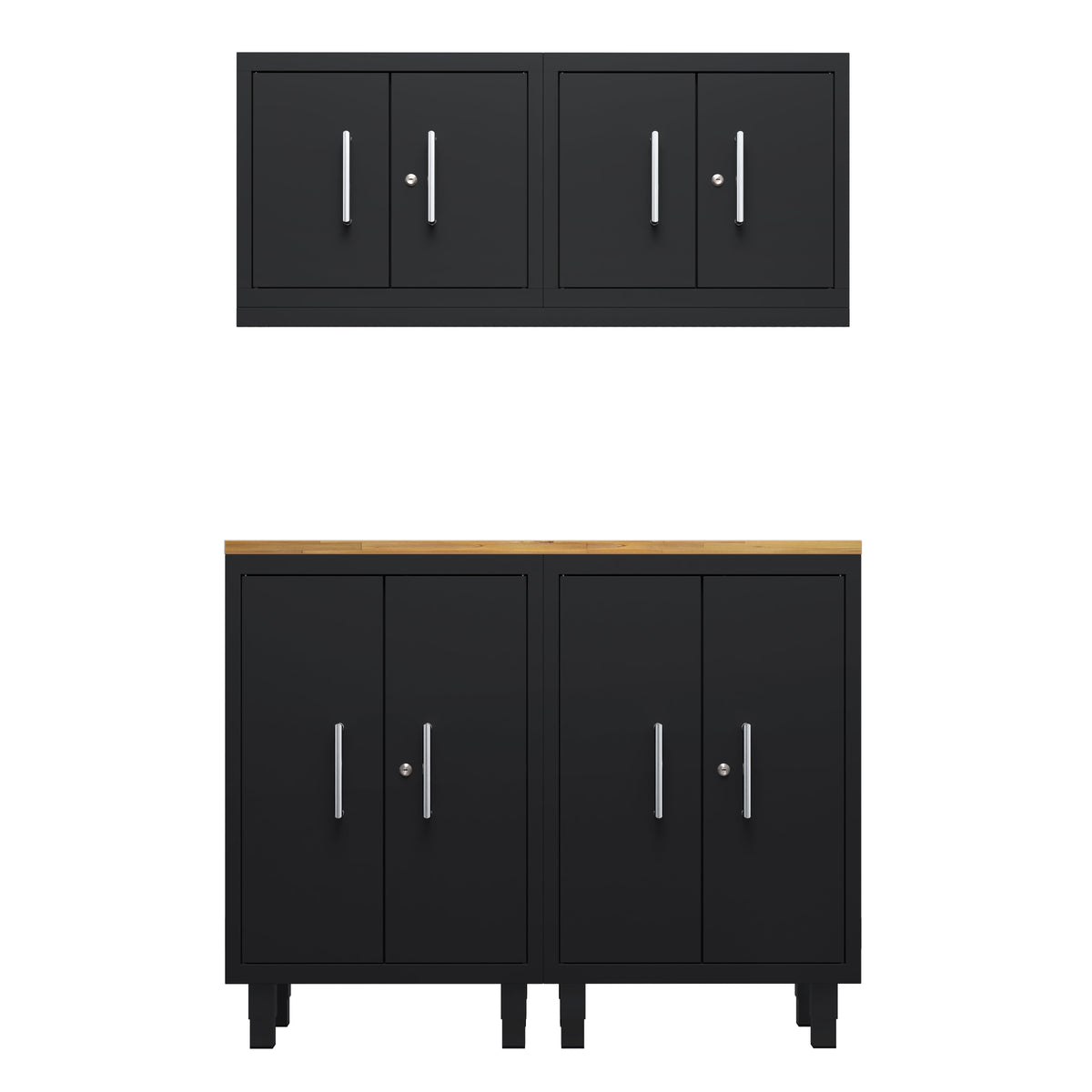 Core Plus Series 5pc Cabinet Set with Base and Wall Cabinets