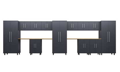 Prestige Series 14pc Cabinet Set with Base, Wall Cabinets and 36" Lockers