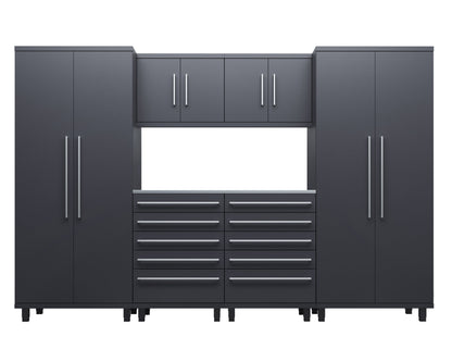 Prestige Series 7pc Cabinet Set with Tool Drawers, Wall Cabinets and 36" Lockers