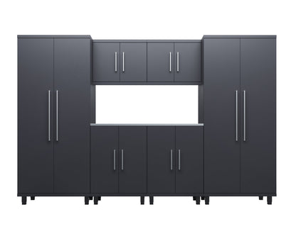 Prestige Series 7pc Cabinet Set with Base, Wall Cabinets and 36" Lockers