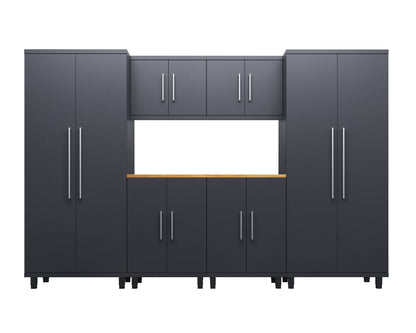 Prestige Series 7pc Cabinet Set with Base, Wall Cabinets and 36" Lockers