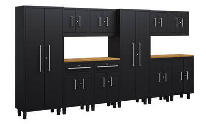 Core Plus Series 12pc Cabinet Set with Base, Split Cabinets, Wall Cabinets and 30" Lockers