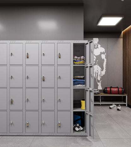 KDK Single Unit Locker 4-Tier Flat Pack - Add on Unit