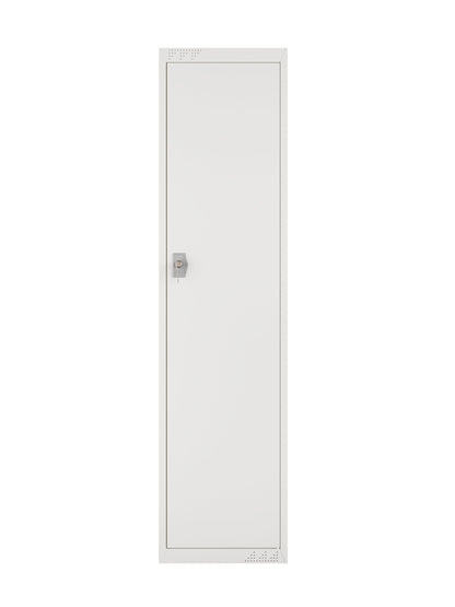 KDS Metal Storage Cabinet with Adjustable Shelves, Hanging Rod & Hooks, Split Unit