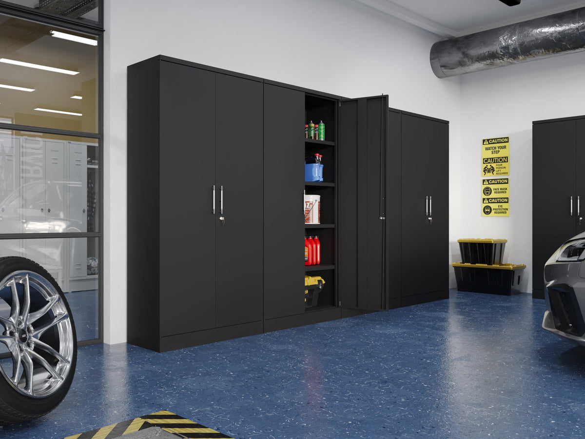 Metal Storage Cabinet With Pulls - BDM 180 RTA