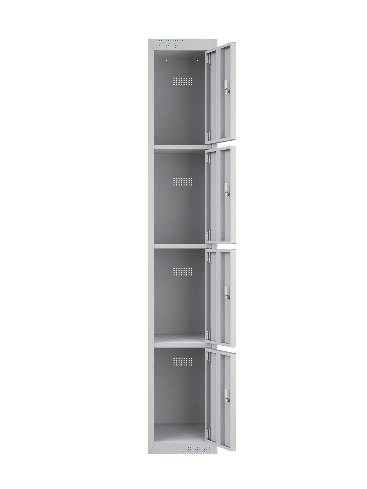 KDK Single Unit Locker 4-Tier Flat Pack - Add on Unit