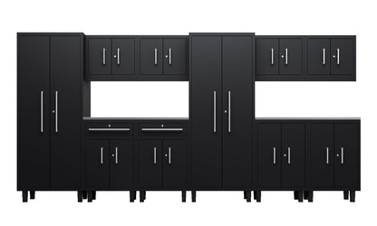 Core Plus Series 12pc Cabinet Set with Base, Split Cabinets, Wall Cabinets and 30" Lockers