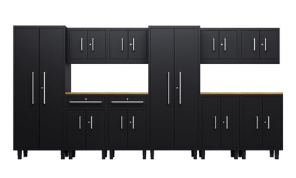Core Plus Series 12pc Cabinet Set with Base, Split Cabinets, Wall Cabinets and 30" Lockers