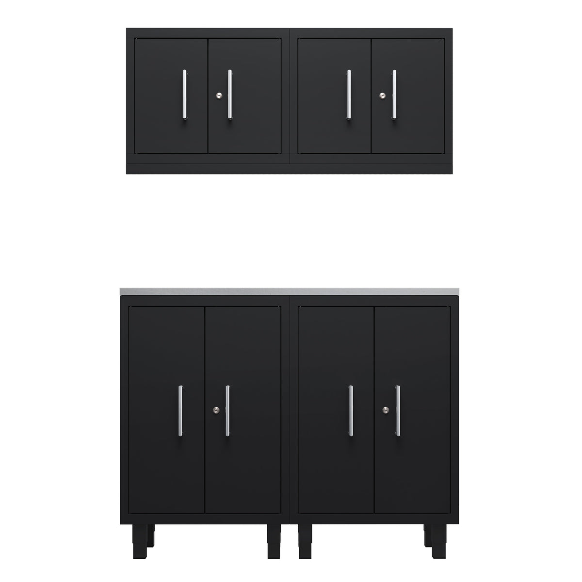 Core Plus Series 5pc Cabinet Set with Base and Wall Cabinets