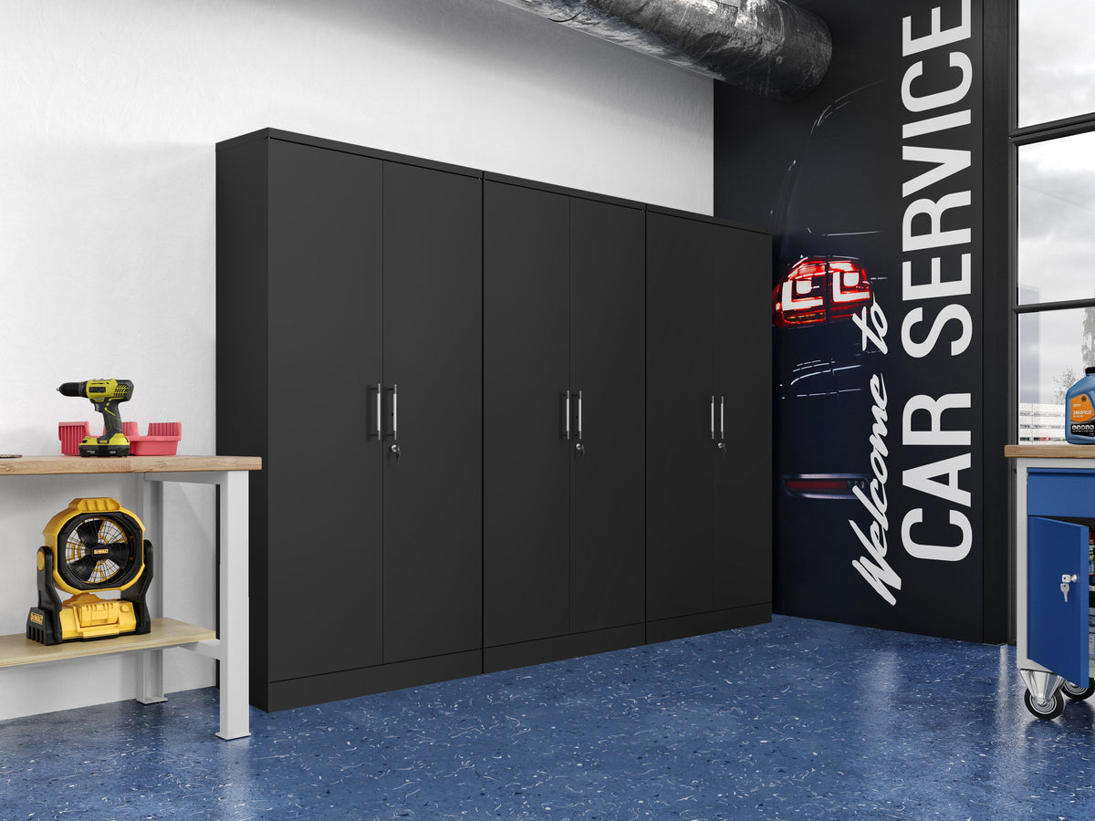 Metal Storage Cabinet With Pulls - BDM 180 RTA