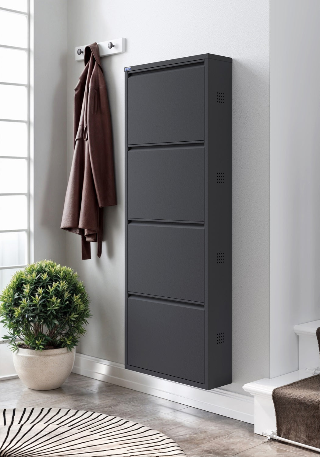 4 Door Metal Shoe Cabinet With Side Ventilation - AYK