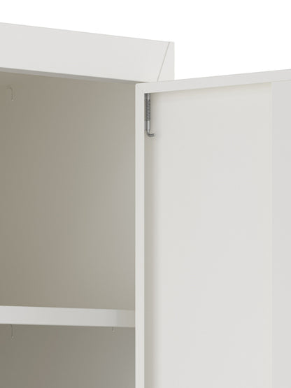 KDS Metal Storage Cabinet with 4 Adjustable Shelves and Cylinder Lock