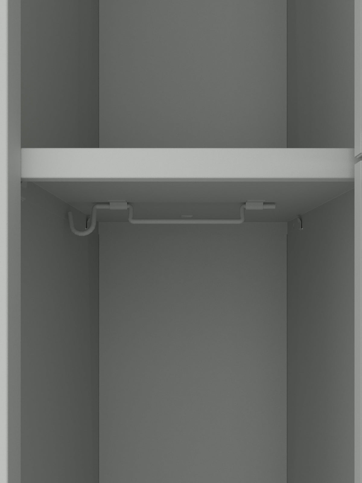 BDS Double Unit Locker 2 - Tier Flat Pack - Main (1) and Add-on (1) Unit - Light Gray