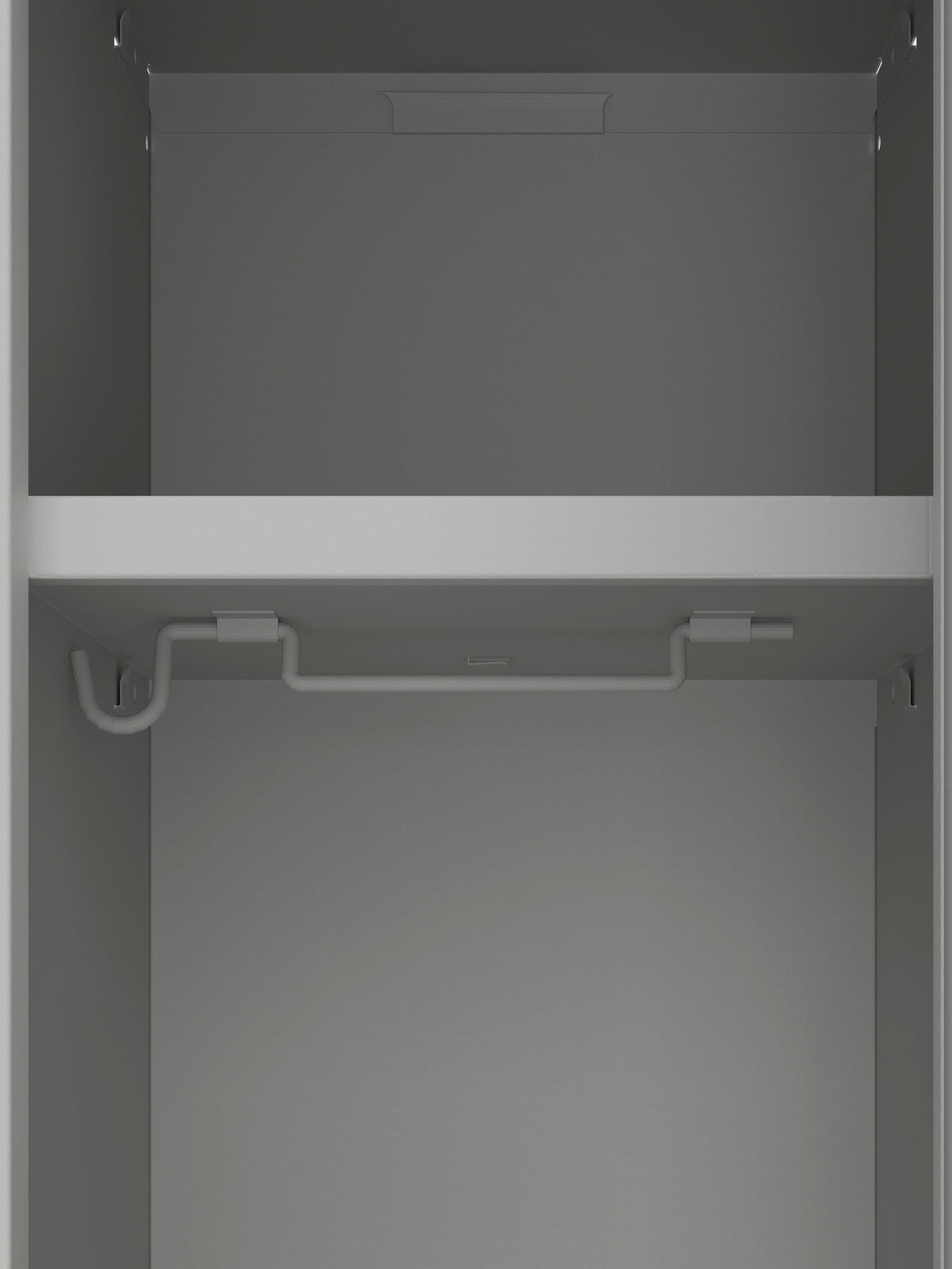 BDS Double Unit Locker 1- Tier Flat Pack - Main (1) and Add-on (1) Unit - Light Gray