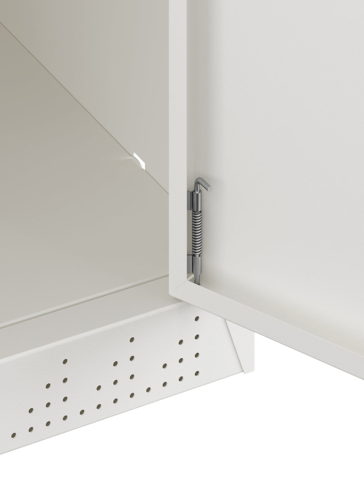 KDS Metal Storage Cabinet with 4 Adjustable Shelves and Cylinder Lock