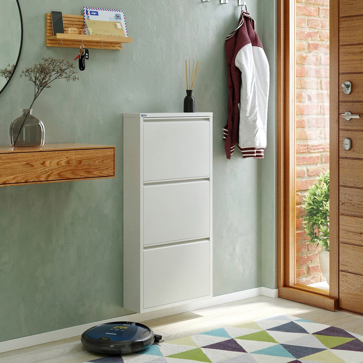 3 Door Metal Shoe Cabinet - AYK