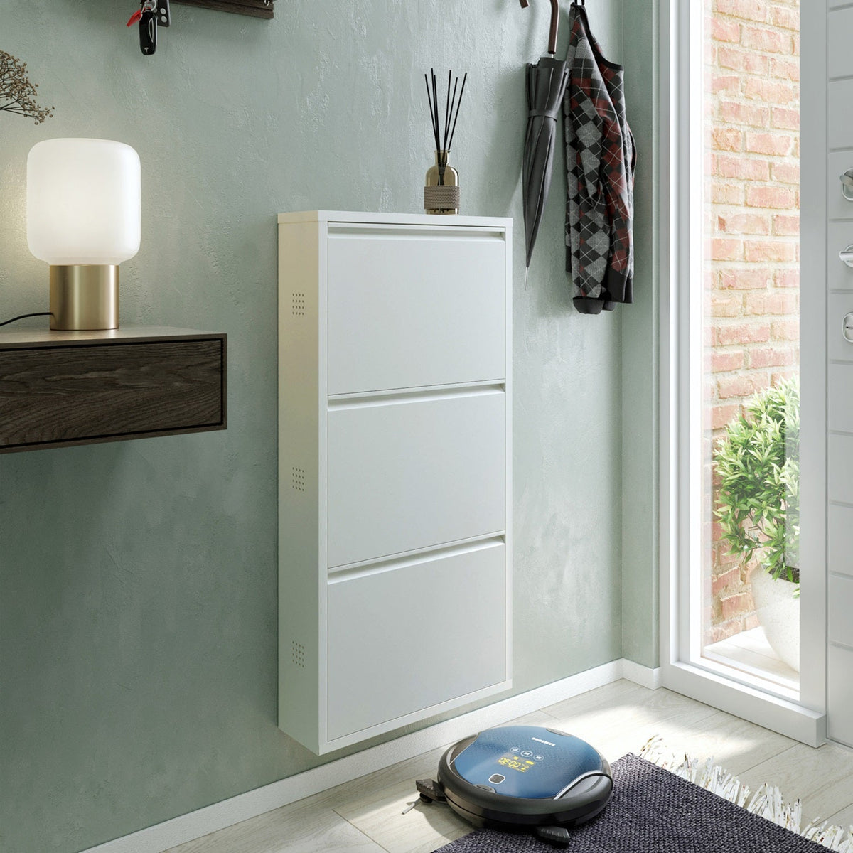 3 Door Metal Shoe Cabinet With Side Ventilation - AYK