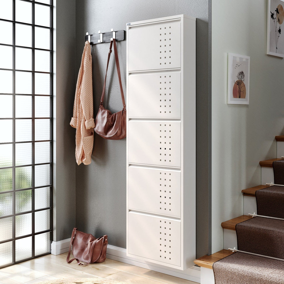 5 Door Metal Shoe Cabinet With Front Ventilation - AYK