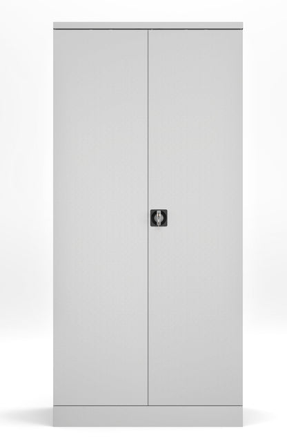 BDM Metal Storage Cabinet with Square Handle Lock and 4 Height Adjustable Shelves