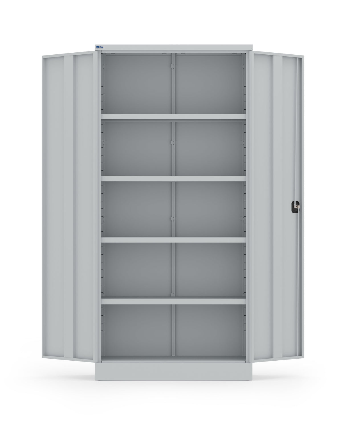 BDM Metal Storage Cabinet with Square Handle Lock and 4 Height Adjustable Shelves
