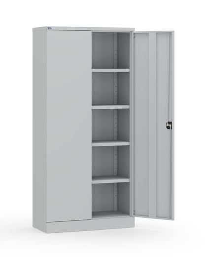 BDM Metal Storage Cabinet with Square Handle Lock and 4 Height Adjustable Shelves