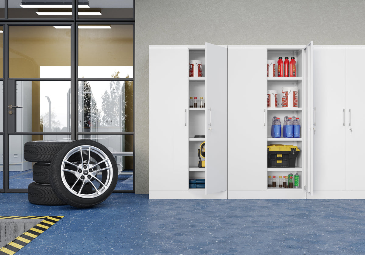 Metal Storage Cabinet With Pulls - BDM 180 RTA