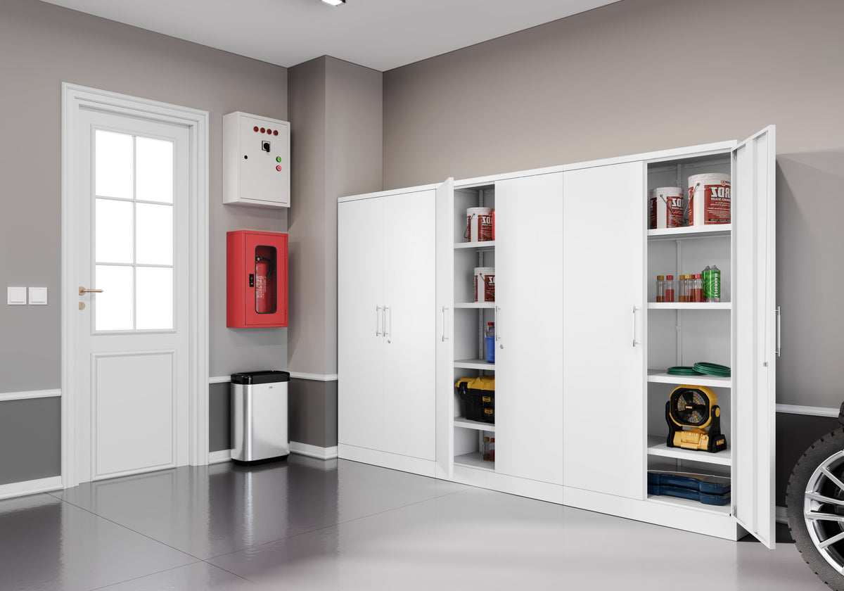 Metal Storage Cabinet With Pulls - BDM 180 RTA