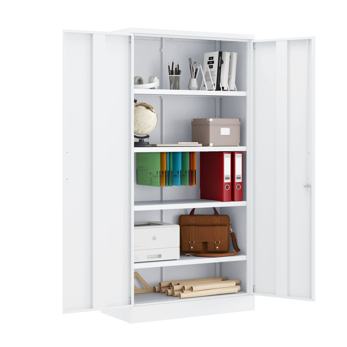 Metal Storage Cabinet With Pulls - BDM 180 RTA