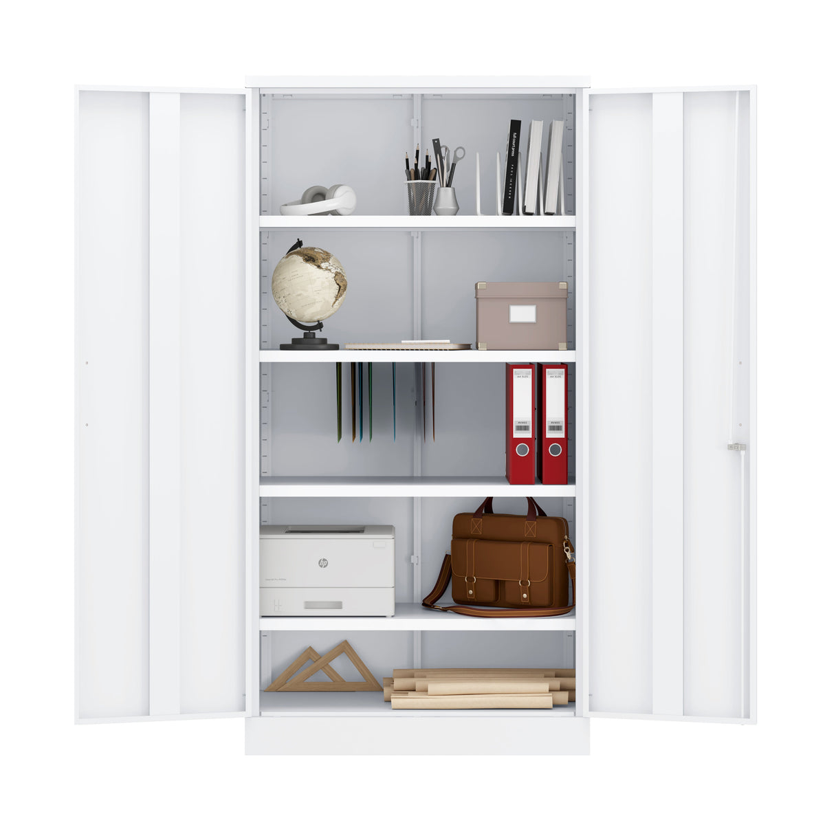 Metal Storage Cabinet With Pulls - BDM 180 RTA