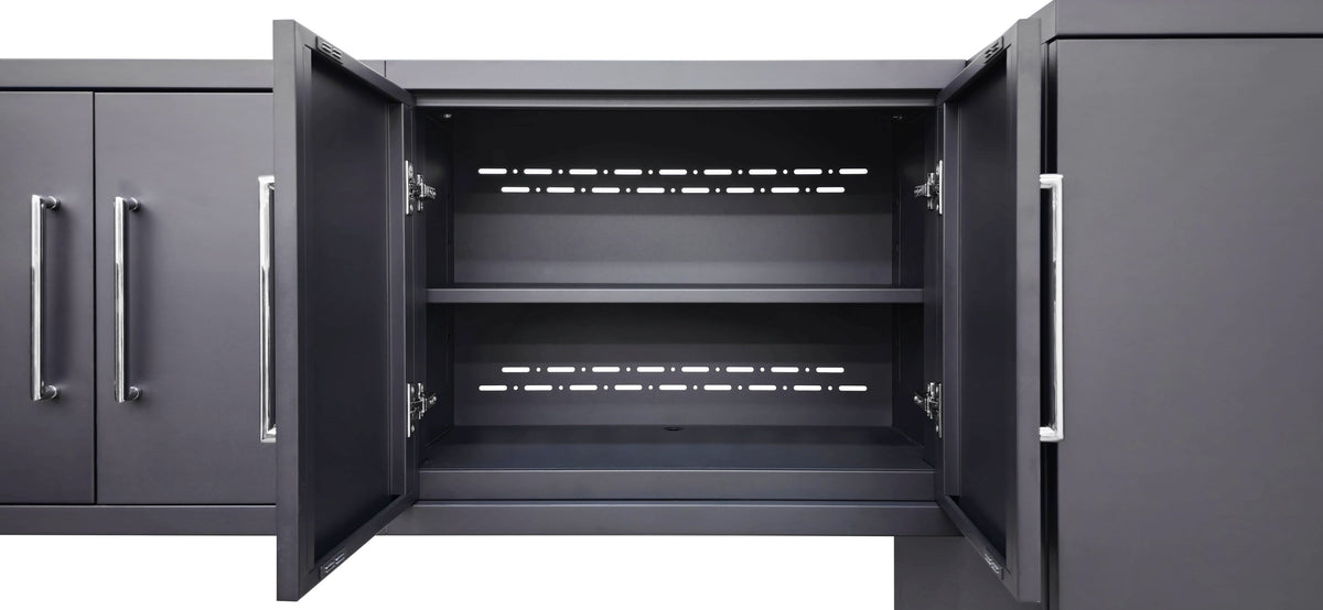 Prestige Series 14pc Cabinet Set with Base, Wall Cabinets and 36" Lockers