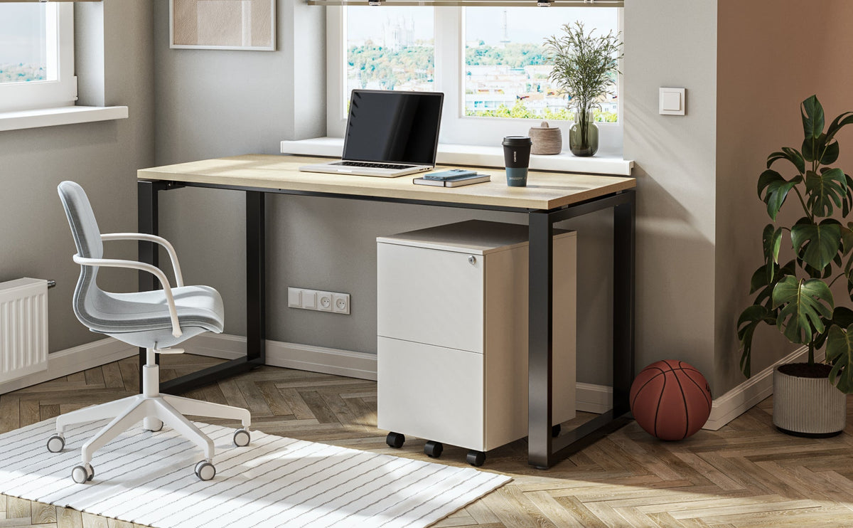 2-Drawer Metal Pedestal With Lock - JMKG