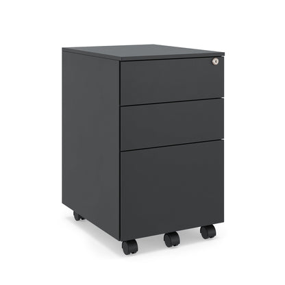 3-Drawer Metal Pedestal With Lock - JMKG