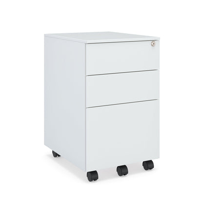 3-Drawer Metal Pedestal With Lock - JMKG