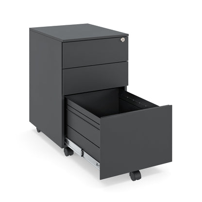 3-Drawer Metal Pedestal With Lock - JMKG