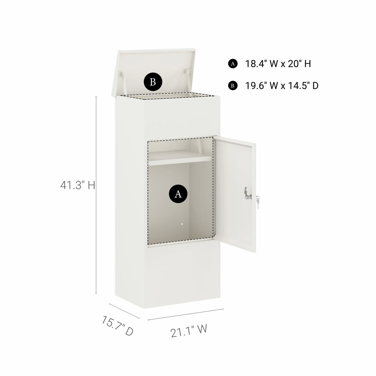 Large Lockable Parcel Drop Box, KPD Series