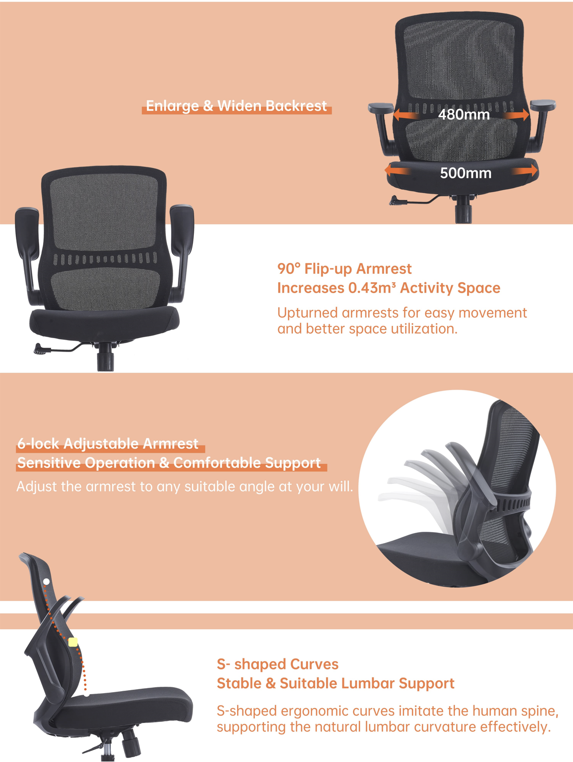 Ergonomic Office Chair - Task
