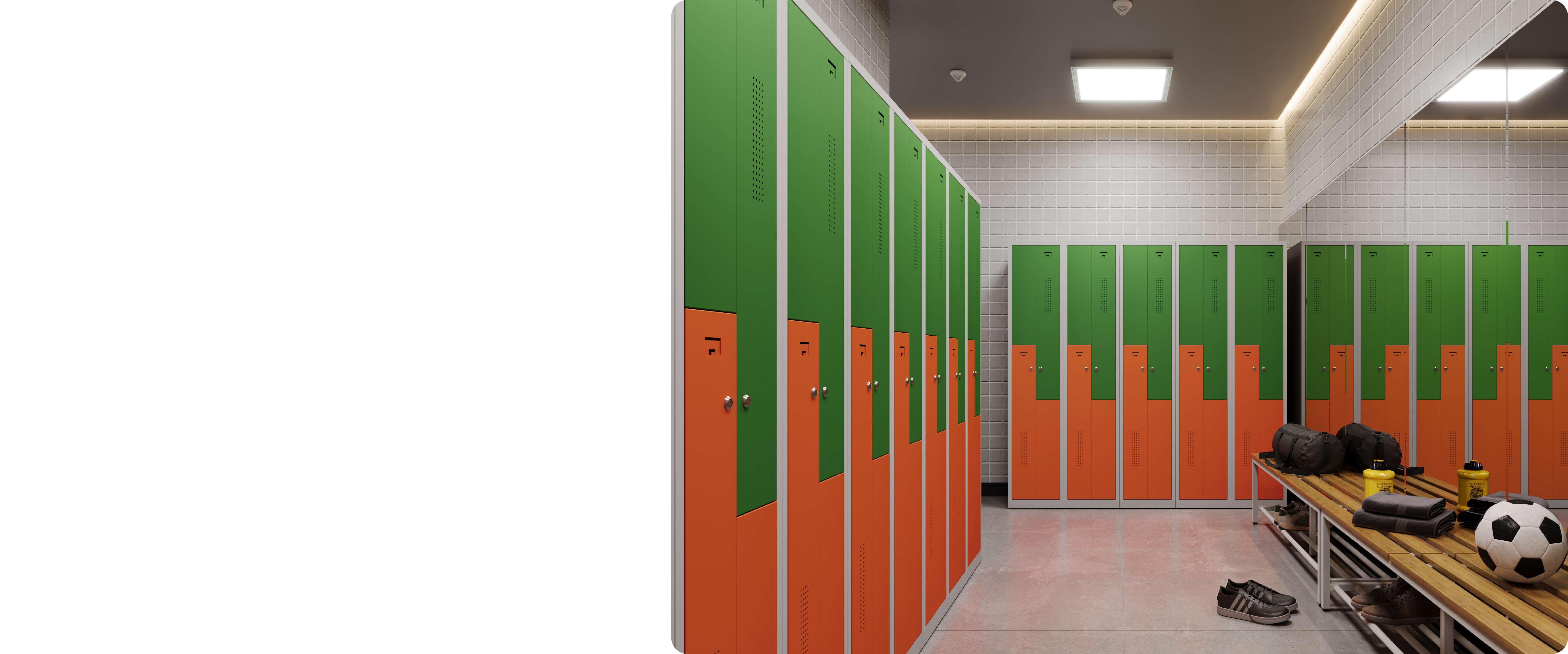 Space Saving Z-Shaped Locker