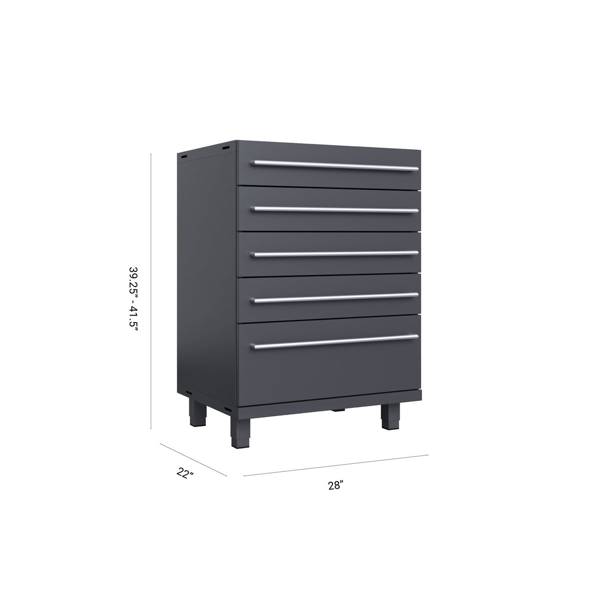 Prestige Series - 28"W 5 Drawer Tool Cabinet